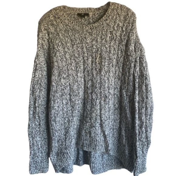 H&M Grey Marled Chunky Oversized Knit Sweater - Picture 1 of 9